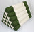 Thai triangle cushion Green and cream cotton linen fabric jumbo single - farangshop-co