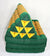 Thai daybed Green and gold pattern standard three-fold - farangshop-co