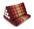 Maroon Pattern standard one-fold Thai cushion - farangshop-co