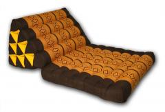 Thai cushion, Black and gold pattern standard - farangshop-co