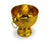 Thai gold metal monk's offering bowl, 18cm - farangshop-co