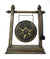 Thai metal gong - rustic light wood finish, 39cm high - farangshop-co
