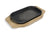 Sizzler Plate; Thai metal hotplate, 25.5cm, on wooden base - farangshop-co