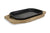 Sizzler Plate; Thai metal hotplate, 25.5cm, on wooden base - farangshop-co