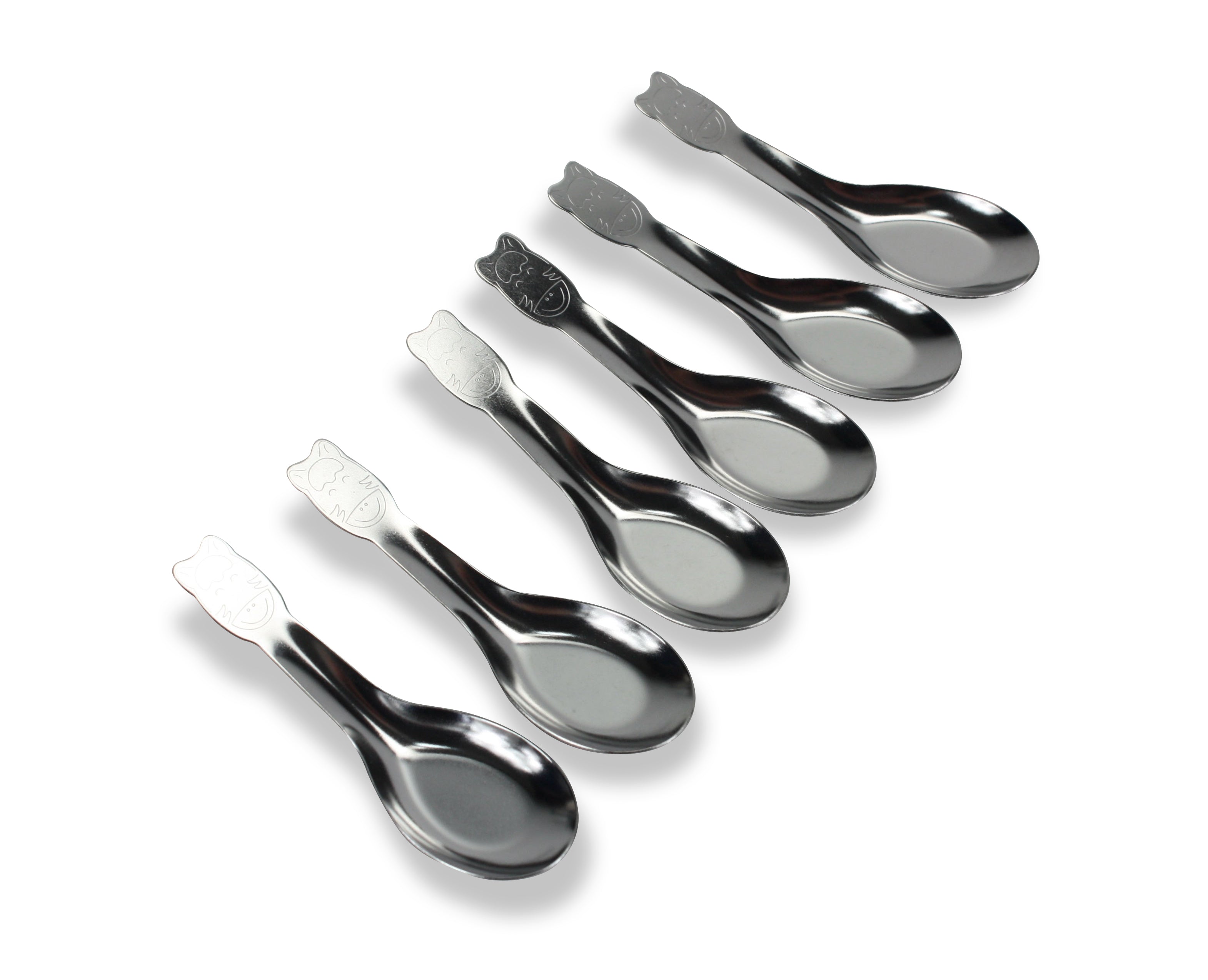 thumbnail image 2 of Zebra Thai Stainless Steel Rice & Soup Spoons - 12 Pack Asian Style Utensils (Silver) 2 of 12