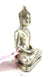 Thai metal Buddha statue, silver finish, 15.5cm high, B22 - farangshop-co