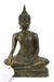 Thai metal Buddha statue, antique bronze finish, 34cm high, B08 - farangshop-co