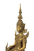 Thai metal Rattanakosin Buddha statue, in antique gilt bronze finish, large, 44cm high, B15 - farangshop-co