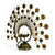 Thai Peacock Metal Tealight Holder - farangshop-co