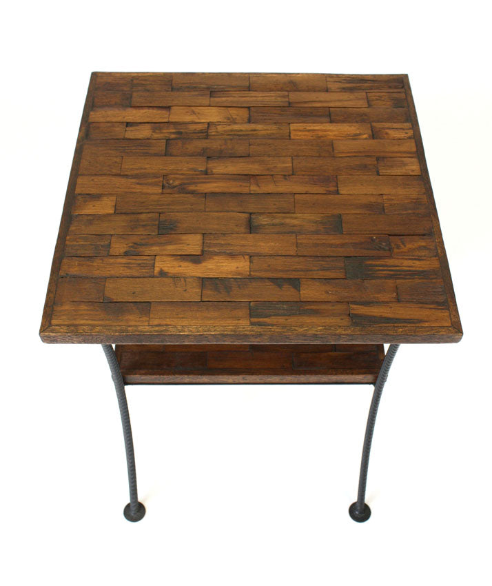 Thai furntiture - 2 shelf teakwood table - farangshop-co