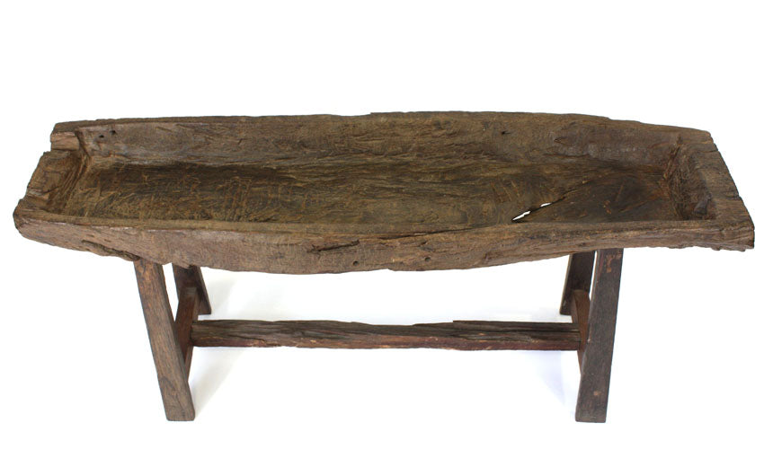 Reclaimed teakwood trough display - farangshop-co