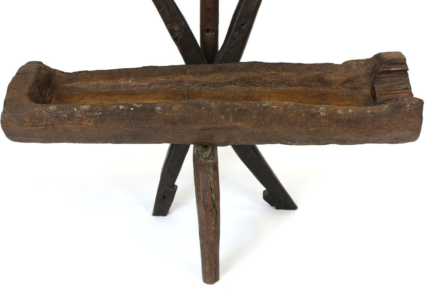 Reclaimed teakwood trough display, 2 - farangshop-co