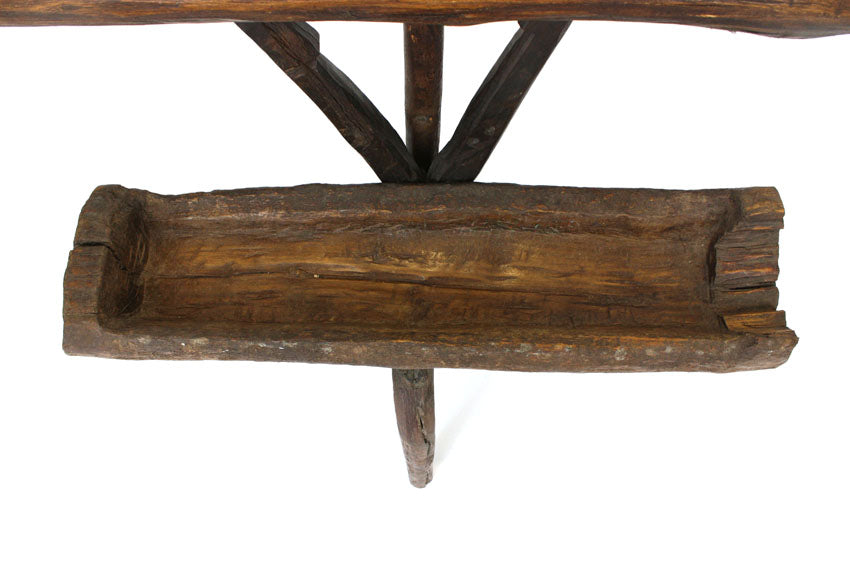 Reclaimed teakwood trough display, 2 - farangshop-co