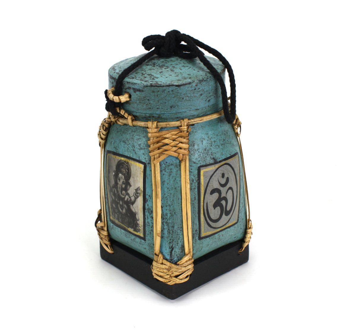 Rice seed box - Medium, 20cm high, Ganesh, Blue - farangshop-co