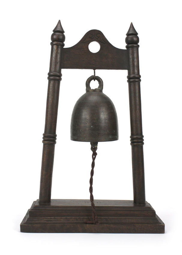 Thai Temple bell on stand - farangshop-co