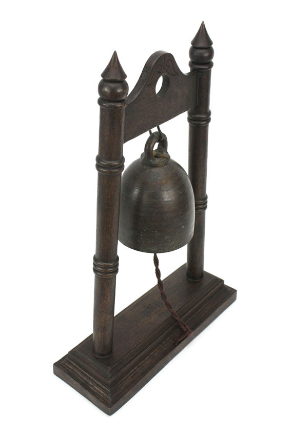 Thai Temple bell on stand - farangshop-co