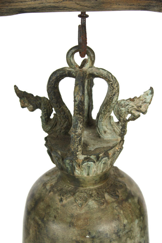 Thai Temple Bell on stand, 48cm high. - farangshop-co