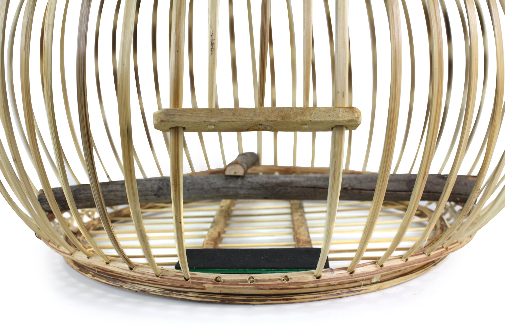 Thai Bamboo Bird Cage, 53cm x 54cm, or Light fitting, lampshade - farangshop-co