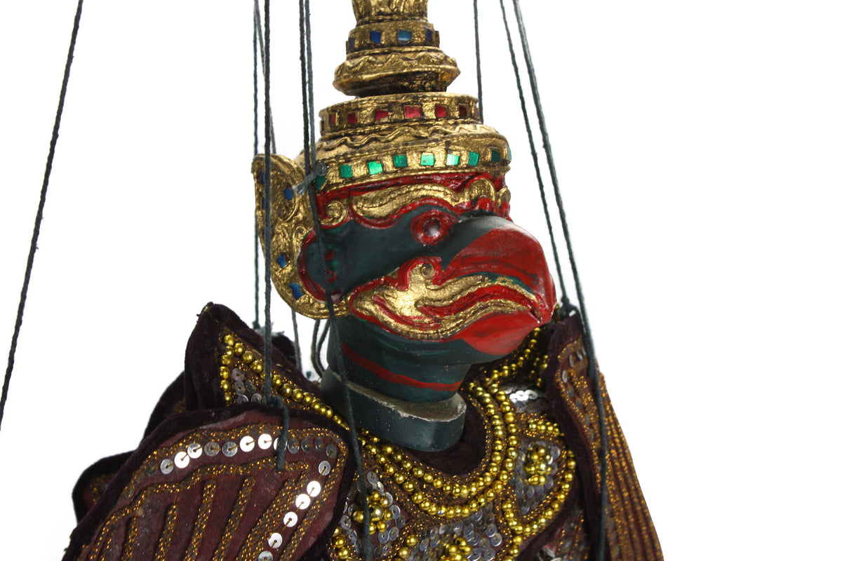 Traditional Burmese Puppet Marionette, X-Large Size - Garuda - farangshop-co