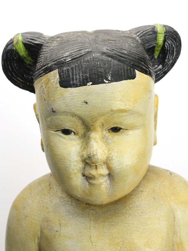 Old Thai Statue of Little Girl, circa 1960s-1970s, 65cm high - farangshop-co