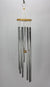 Metal wind chimes, Large Size 85cm long, 8 x Silver Aluminium Tubes - farangshop-co